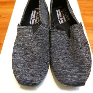 BOBS Memory Foam Dark Gray Slip On Size 6.5